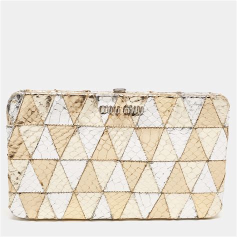 miu miu gold clutch|miu michael bags for women.